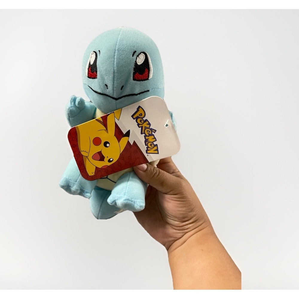 Pokemon Squirtle Toy Factory Plush 9-12" Stuffed Animal 2022 Blue Turtle